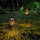 thumbnail image 5 of Luces solares colgantes linterna Solar LED luces de jardín lámpara metálica resistente al agua para decoración colgante al aire libre - Negro Baoblaze luz exterior impermeable, 5 of 8