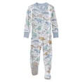 thumbnail image 1 of Pijama para bebé Butterblu de algodón orgánico con cierre y pies, 12 meses, 1 of 6