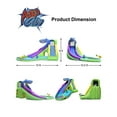 thumbnail image 5 of ACTION AIR Inflatable Water Slide, 15' Shark Bounce House with Water Gun and Splash Pool, 5 of 8