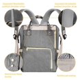 thumbnail image 2 of Diaper Bag Backpack Waterproof Large Capacity Insulation Travel Back Pack Nappy Bags Organizer, Multi-Function, Fashion and Durable,Gray, 2 of 9