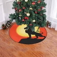 thumbnail image 2 of FMSHPON Lion on a Rock Xmas Christmas Tree Skirt Stand Mat for Holiday Party Decoration Indoor Outdoor 48 inches, 2 of 3