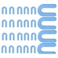 thumbnail image 1 of 100 Pack Plastic Shims Structural Horseshoe U Shaped Tile Plastic Shims For Leveling, Black 1/4 Inchyellow 3/16 Inchred 1/8 Inchblue 1/16 Inch, 1 of 5