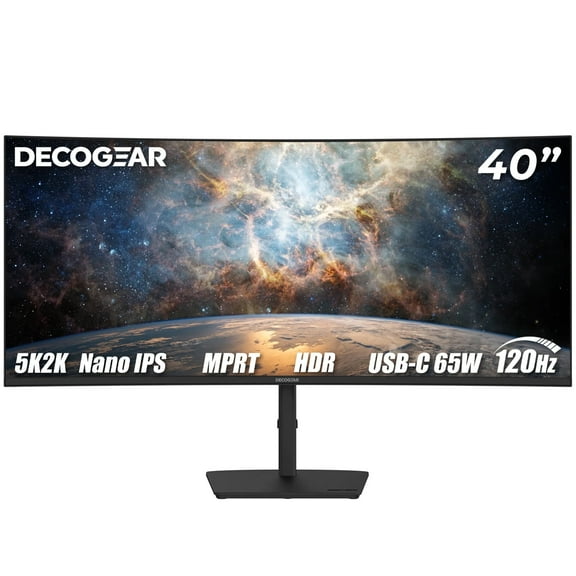 Deco Gear 40" Curved 5K2K Nano IPS Ultrawide Monitor 120 Hz HDR