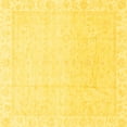 thumbnail image 1 of Ahgly Company Machine Washable Indoor Square Abstract Yellow Modern Area Rugs, 7' Square, 1 of 4