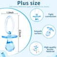 thumbnail image 2 of Duslogis 24 Pieces 2.5 Inch Plastic Pacifier for Baby Shower, Baby Shower Pacifier for Gender Reveal Party Decoration DIY Birthday Party Gift (Blue), 2 of 7