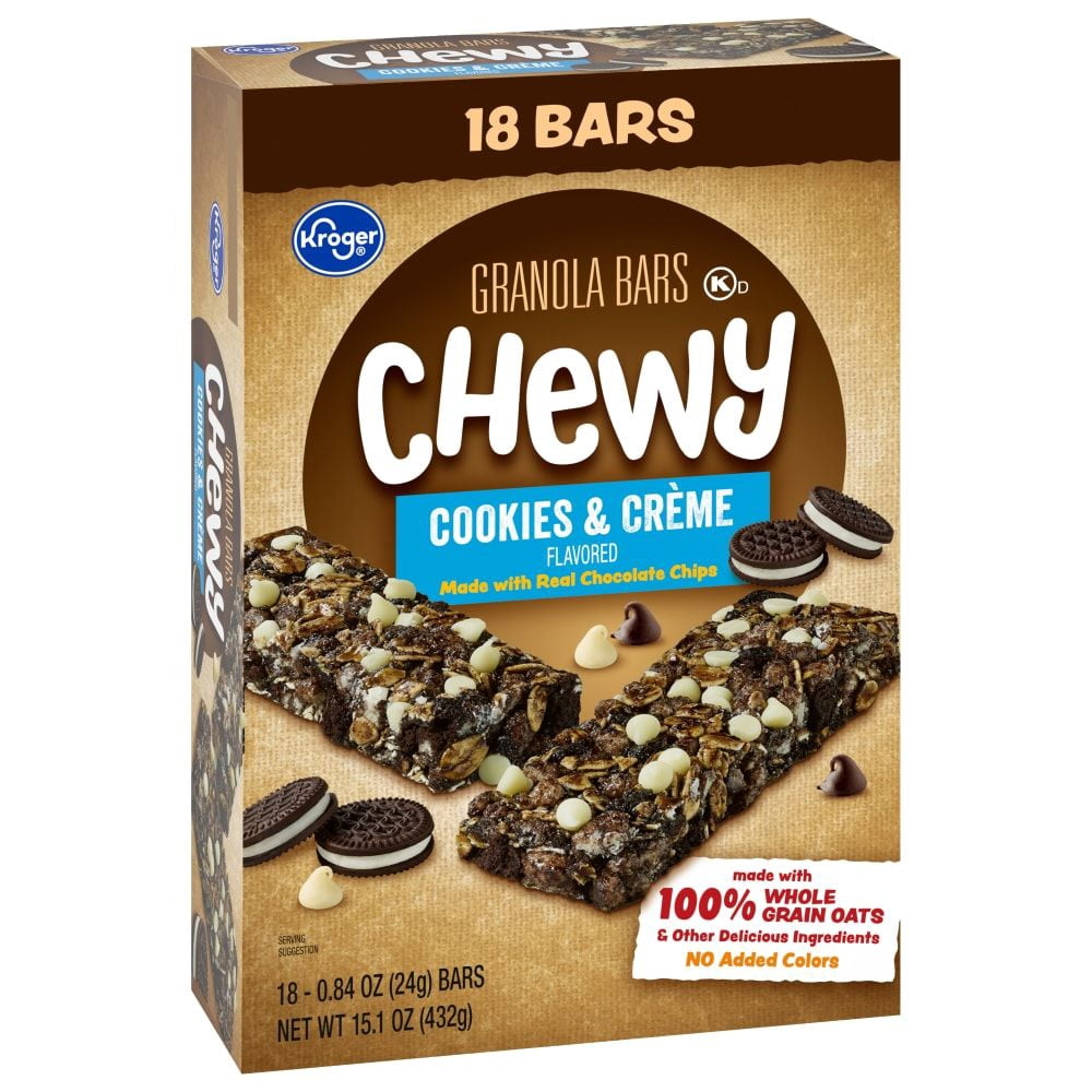 KR Cookies & Créme Chewy Granola Bars 18 ct / 0.84 oz - Pack of 2