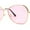 Gold / Pink, variant on Womens Pop Color Lens Classic Metal Rim Butterfly Sunglasses Gold Pink