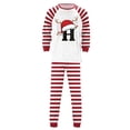 thumbnail image 5 of mgoYE Christmas Matching Pjs Family Winter Letter Christmas Pajamas, Family Christmas Pajamas Matching Sets Cute 26 Initial Letter Xmas Pjs Set Lounge Sleepwear, 5 of 6