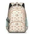 thumbnail image 2 of Boho Bohemia Flower Backpack for School,Cute School Bag,Schoolbag with Adjustable Shoulder Straps & Padded Back,16.9 Inch, 2 of 5