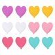 thumbnail image 1 of 12pcs Heart Shaped Hooks Decorative Wall Hooks Strong Adhesive Wall Hooks, 1 of 5