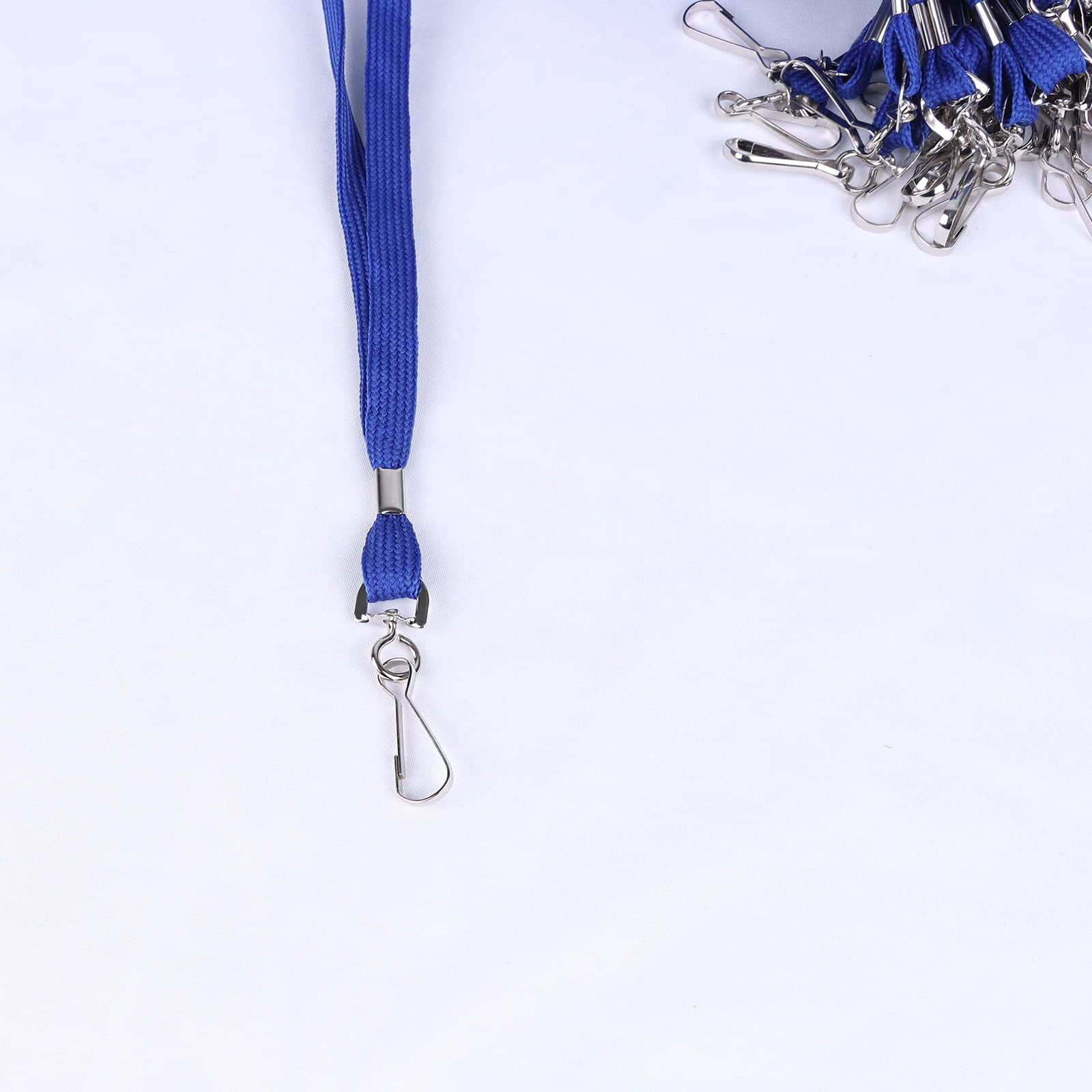100 Pack Economy Badge Lanyards Business Card Id Employee Students Round 36 With Swivel Hook