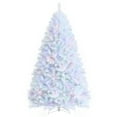 thumbnail image 1 of Patiojoy 7FT White Realistic Xmas Tree, Lush Christmas Tree W/ 1156 PVC & PET Branch Tips, 1 of 10