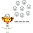 thumbnail image 4 of Metal Ice Cube, 1Inch Stainless Steel Whiskey Balls Reusable Chilling Rocks Whiskey Stones Beverage Chiller Gift Set for Men Wine Whiskey Bar Beer Lovers 8 Pack(Round ball), 4 of 5