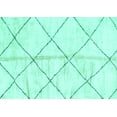 thumbnail image 1 of Ahgly Company Indoor Rectangle Solid Turquoise Blue Modern Area Rugs, 3' x 5', 1 of 4