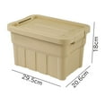 thumbnail image 4 of Mingyiq Versatile Stackable Storage Bins with Lids - Perfect for Home & Outdoor Use! Olive Green Medium, 4 of 8