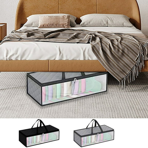 1*Packaging Bag Hat Storage Bag for Baseball Caps Hat Organizer Case Hat Holder Rack With 2 Carry Handles for Closet & Holds Up To 20 Hats Home Textile Storage