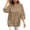 Brown, variant on Women's Oversized Sweatshirts Plus Size 3/4 Sleeve Crew Neck Pullover Tops Casual Lightweight Tunic Blouse (XL, Hot Pink)