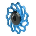 thumbnail image 2 of Bike Wheel Guide Roller, Clamp Spring Structure Fine Polishing Bicycle Rear Derailleur Pulley  For Road Bikes Blue, 2 of 8