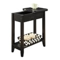 thumbnail image 5 of Convenience Concepts American Heritage Table d'Appoint à Dessus Rabattable, Fini Bois Noir, 5 of 5