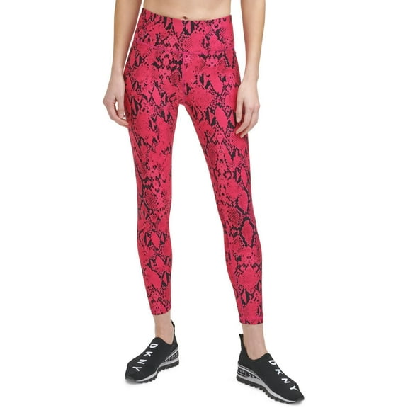 Women's DKNY Sport Animal Print High Waist Leggings Pink Size XS