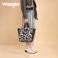 thumbnail image 3 of Wrangler Women's Animal Print Crossbody Bag Versatile Top-Handle Shoulder Bag for Everyday Travel & Casual Use, Black, 3 of 7