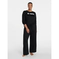 thumbnail image 2 of Joyspun Women's Cozy Lounge Collection Hacci Knit Sleep Pants, 29” Inseam, Sizes XS to 3X, 2 of 6