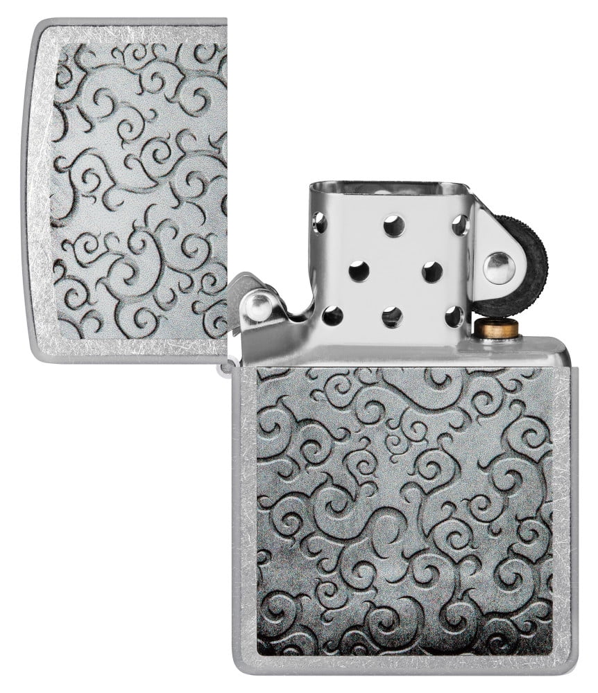Zippo 49290 Multicut Pattern Design Antique Silver Pocket