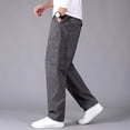 thumbnail image 4 of Mens Lightweight Sweatpants Big and Tall Solid Black Pants Size 6XL, 4 of 7