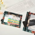 thumbnail image 2 of FORMRS 2 Pack Pencil Pouch for 3 Ring Binder with Clear Window Zipper Case, Flowers and Cat, 2 of 6