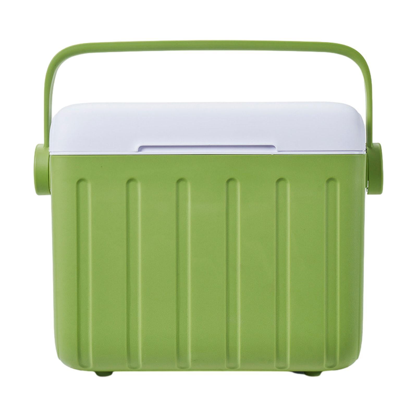 harayaa Cooler Box Carrier 6L with Handle Beverage Storage Organizer Container Ice Chest Green