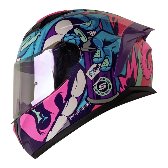Casco Shaft Sh582Sp Evo Fc Graff Mica Transp Rep Mrd Cerr fucsia S