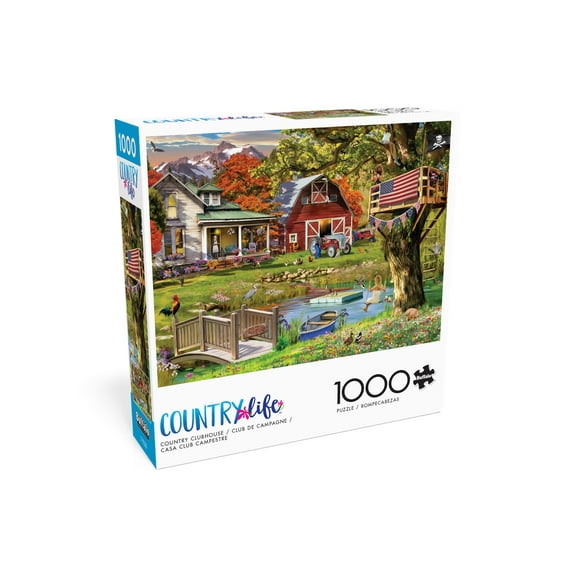 Buffalo Games 1000-Piece Country Clubhouse Interlocking Jigsaw Puzzle for Adults Ages 14