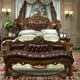 thumbnail image 2 of European solid wood carved double queen bed villa master bedroom American luxury wedding bed My Lux Decor Round, 2 of 9