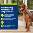thumbnail image 3 of PetSafe Sliding Glass Pet Door, 1 Piece for Dogs and Cats, Large-Tall, White - Up to 96 inches, 3 of 9
