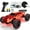 Dark Red, variant on Tecnock Remote Control Car for Boys and Girls, 1:18 Scale RC Cars with LED Lights, 2.4GHz 2WD All-Terrain RC Trucks for 50-Min Play, Gifts for Kids