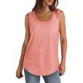 thumbnail image 2 of Ruyang Summer Tops for Women, Women's Solid Color Round Neck Vest Summer Fashion Casual Top Slim Fit T-Shirts Basic Tops, 2 of 6