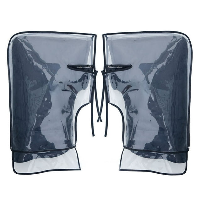 BotaniNest Motorcycle Handlebar Thermal Bike Mittens With Reflective Strip PVC Pocket ATV Hand Warmers Windproof & Coldproof Handlebar Cover For Cold Weather Cycli