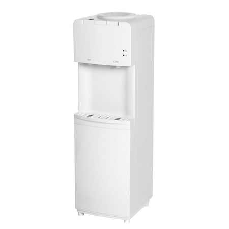 Great Value Top Loading Hot  Cold Temperature Water Dispenser  White Water Cooler
