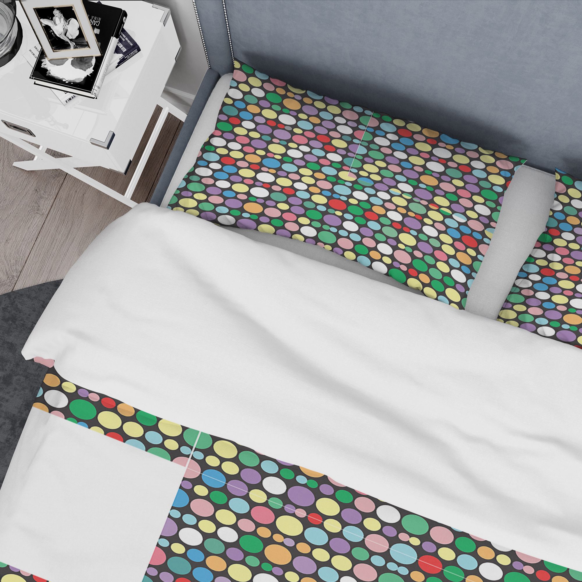 Designart 'Retro Pattern Abstract Design XII' Mid-Century Modern Duvet Cover Set
