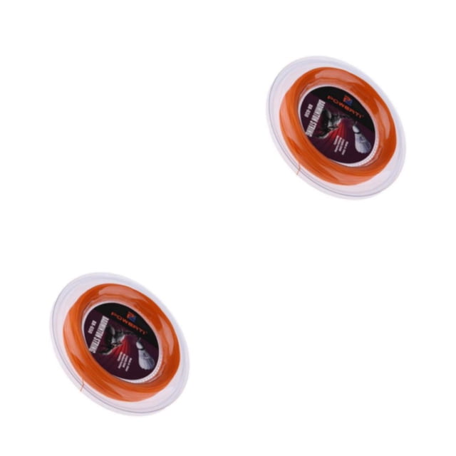 Greeniant Cuerda de raqueta de bádminton de nailon duradero de alta flexibilidad naranja Naranja 200m 2Conjunto