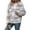 White, variant on Womens Fuzzy Fleece Jacket Color Block Cardigan Coats Lapel Outerwear Long Sleeve Jackets Ladies Elegant Coat with Pockets 2024 Fall Winter Clothes Clearance,Pink,XX-Large