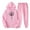 Pink, variant on JURANMO Track Suit for Women 2 Piece Set, Two Piece Outfits Sweatsuits Set Long Sleeve Pullover Hoodie and Jogger Sweatpants Dandelion Print Lounge Sets Pink M