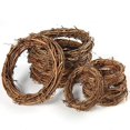 thumbnail image 4 of Round Natural Rattan Ring Christmas Garland Hanging Ornament DIY Floral Wreath Wedding Decoration Home Decor 10/12/15/20/25/30cm, 4 of 5