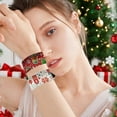 thumbnail image 6 of 12 Pcs Christmas Slap Bracelets Party Favors Assorted Designs Santa Snowman Tree Wristbands for Kids Classroom Gifts(Multicolor), 6 of 6