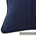 thumbnail image 4 of Sunbrella 20 in. Square Outdoor Throw Pillow (2-Pack) - Canvas Navy, 4 of 6