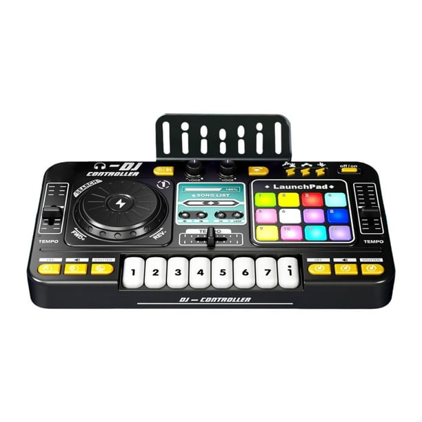 Juguete de DJ para niños, instrumento musical, teclado electrónico, regalo educativo. sin micrófono