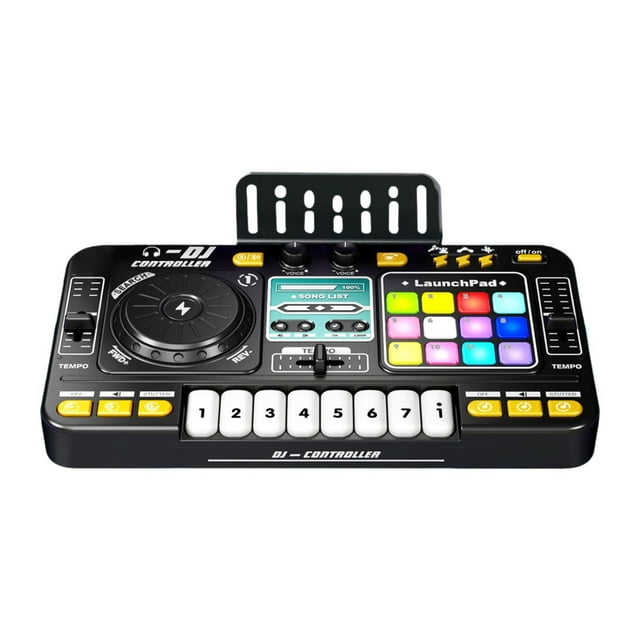 Juguete de DJ para niños, instrumento musical, teclado electrónico, regalo educativo. sin micrófono