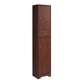 thumbnail image 3 of Furniture of America Miki Wood 5-Shelf Pantry Cabinet, Vintage Walnut, 3 of 13