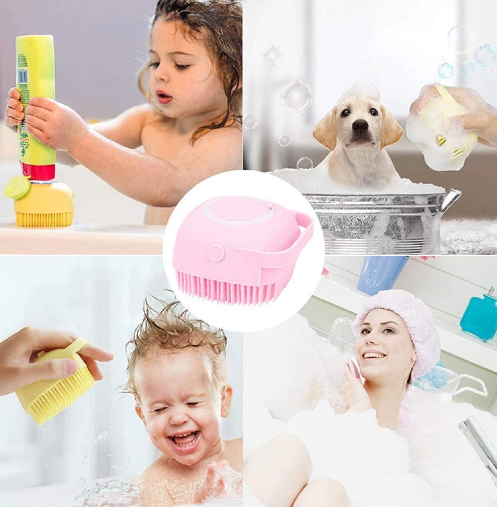 Body Brush Scrubber, Body Scrubber, Silicone Body Brush Scrubber, Shower  Brush With Soap Dispenser, Body Brush, Shower Brush, Bath Accessories,  Bathroom Supplies - Temu