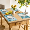 thumbnail image 5 of Placemat Teal Marble Placemats for Dining Table Modern Abstract Art Washable Table Mats for Party Kitchen Dining Decoration, 5 of 7